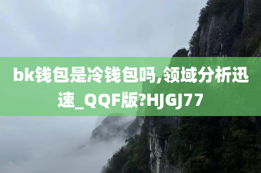 bk钱包是冷钱包吗,领域分析迅速_QQF版?HJGJ77