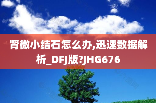 肾微小结石怎么办,迅速数据解析_DFJ版?JHG676