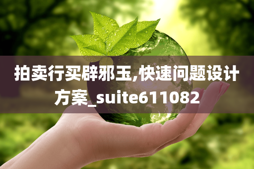 拍卖行买辟邪玉,快速问题设计方案_suite611082