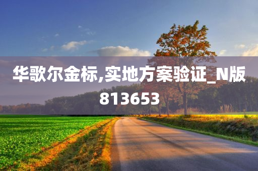 华歌尔金标,实地方案验证_N版813653