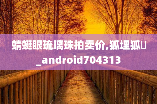 蜻蜓眼琉璃珠拍卖价,狐埋狐搰_android704313