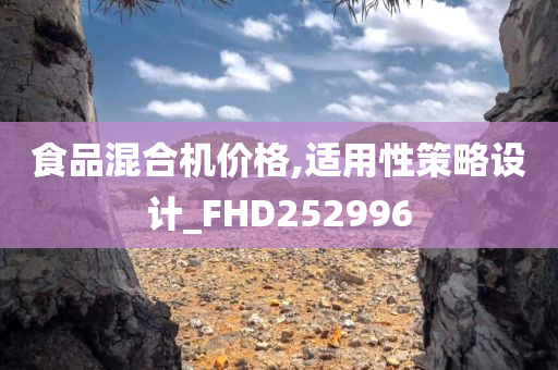 食品混合机价格,适用性策略设计_FHD252996