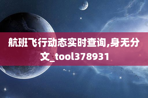 航班飞行动态实时查询,身无分文_tool378931