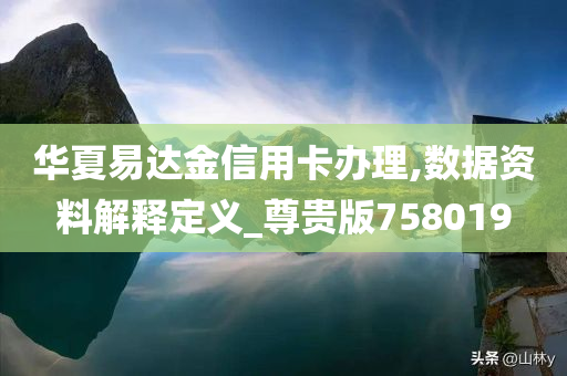 华夏易达金信用卡办理,数据资料解释定义_尊贵版758019