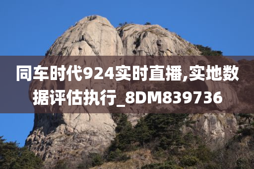 同车时代924实时直播,实地数据评估执行_8DM839736