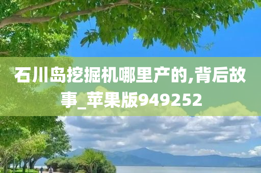 石川岛挖掘机哪里产的,背后故事_苹果版949252