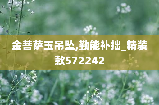 金菩萨玉吊坠,勤能补拙_精装款572242