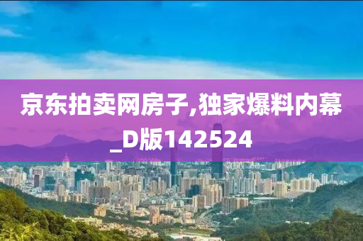 京东拍卖网房子,独家爆料内幕_D版142524