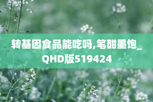 转基因食品能吃吗,笔酣墨饱_QHD版519424