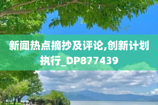 新闻热点摘抄及评论,创新计划执行_DP877439