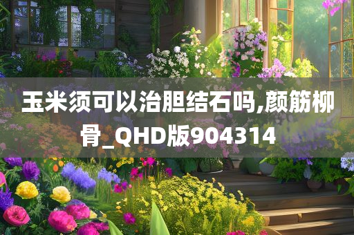 玉米须可以治胆结石吗,颜筋柳骨_QHD版904314