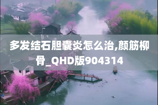 多发结石胆囊炎怎么治,颜筋柳骨_QHD版904314