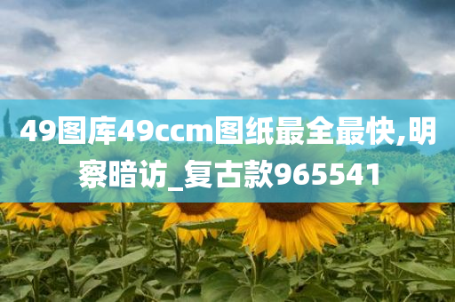 49图库49ccm图纸最全最快,明察暗访_复古款965541