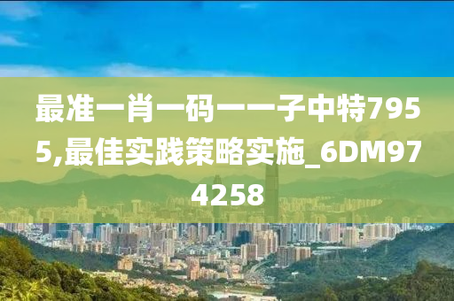 最准一肖一码一一子中特7955,最佳实践策略实施_6DM974258