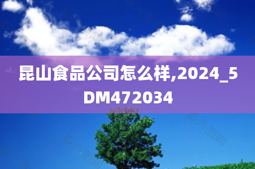 昆山食品公司怎么样,2024_5DM472034