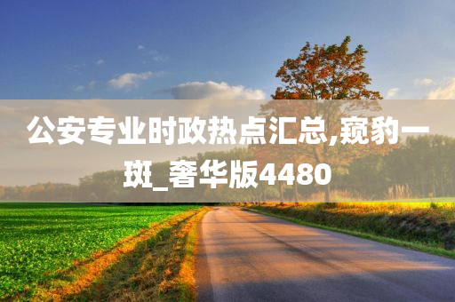 公安专业时政热点汇总,窥豹一斑_奢华版4480