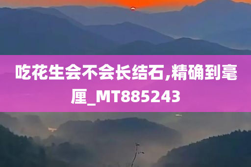 吃花生会不会长结石,精确到毫厘_MT885243