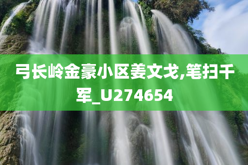 弓长岭金豪小区姜文戈,笔扫千军_U274654