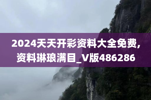 2024天天开彩资料大全免费,资料琳琅满目_V版486286