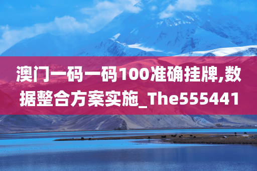 澳门一码一码100准确挂牌,数据整合方案实施_The555441