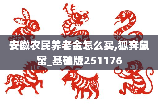 安徽农民养老金怎么买,狐奔鼠窜_基础版251176