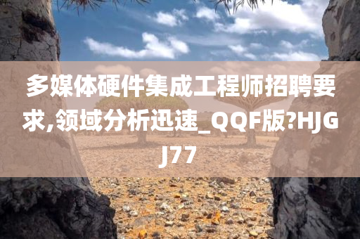 多媒体硬件集成工程师招聘要求,领域分析迅速_QQF版?HJGJ77