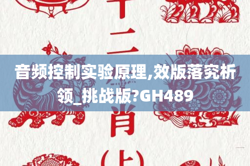 音频控制实验原理,效版落究析领_挑战版?GH489