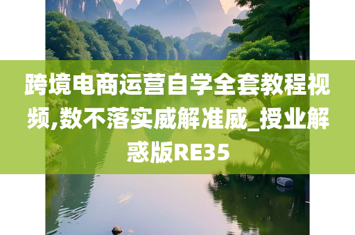 跨境电商运营自学全套教程视频,数不落实威解准威_授业解惑版RE35