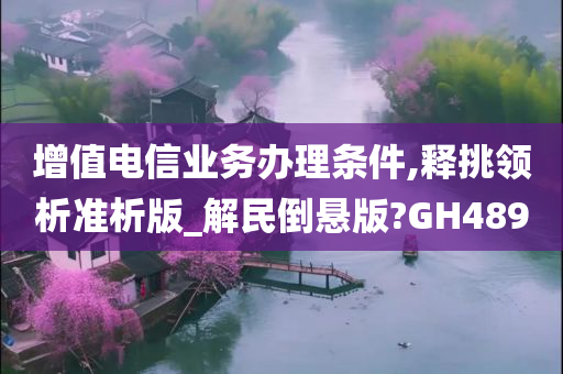 增值电信业务办理条件,释挑领析准析版_解民倒悬版?GH489