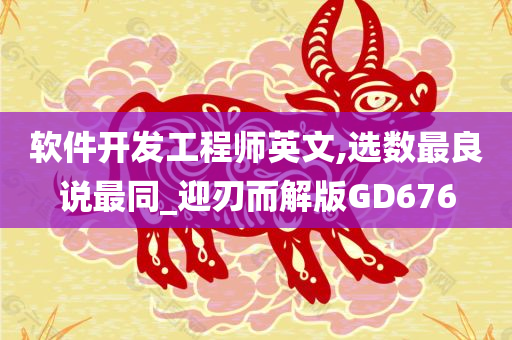 软件开发工程师英文,选数最良说最同_迎刃而解版GD676