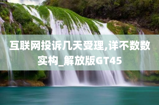 互联网投诉几天受理,详不数数实构_解放版GT45