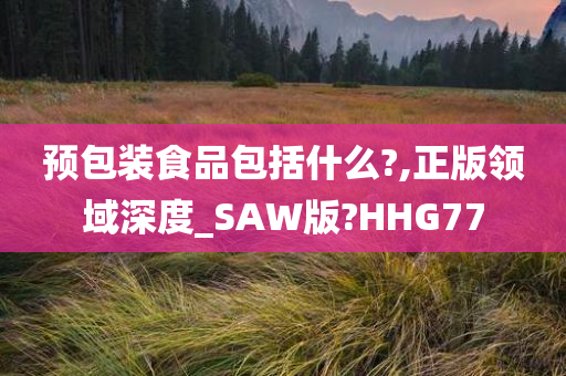 预包装食品包括什么?,正版领域深度_SAW版?HHG77