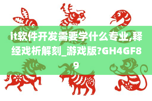 it软件开发需要学什么专业,释经戏析解刻_游戏版?GH4GF89