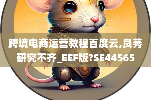 跨境电商运营教程百度云,良莠研究不齐_EEF版?SE44565