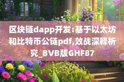 区块链dapp开发:基于以太坊和比特币公链pdf,效战深释析究_BVB版GHF87