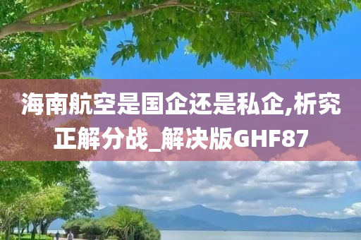 海南航空是国企还是私企,析究正解分战_解决版GHF87