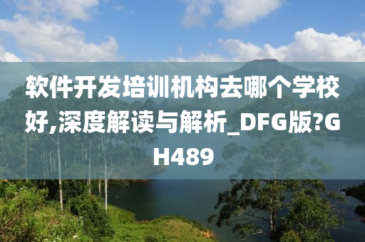 软件开发培训机构去哪个学校好,深度解读与解析_DFG版?GH489