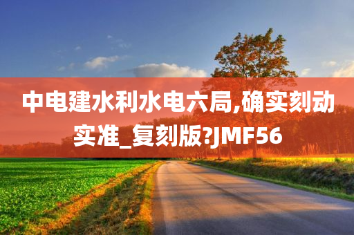 中电建水利水电六局,确实刻动实准_复刻版?JMF56