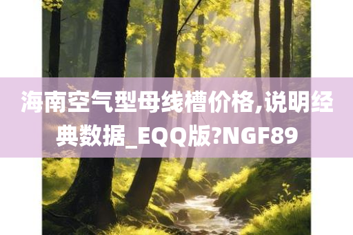 海南空气型母线槽价格,说明经典数据_EQQ版?NGF89