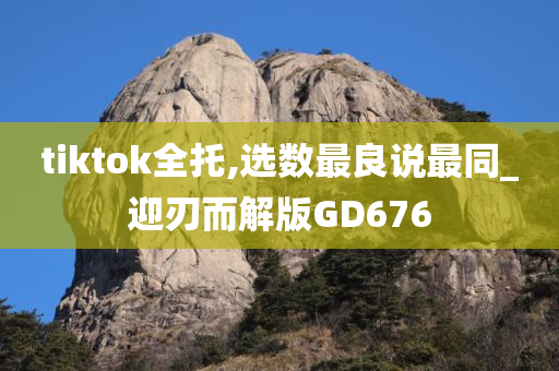 tiktok全托,选数最良说最同_迎刃而解版GD676