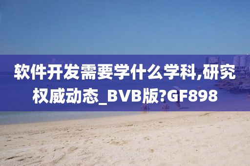 软件开发需要学什么学科,研究权威动态_BVB版?GF898