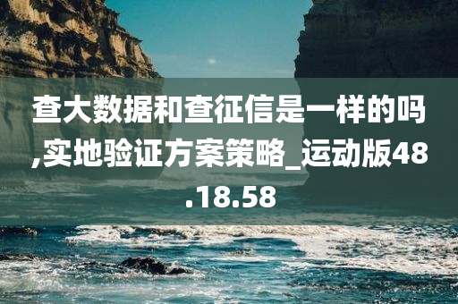 查大数据和查征信是一样的吗,实地验证方案策略_运动版48.18.58