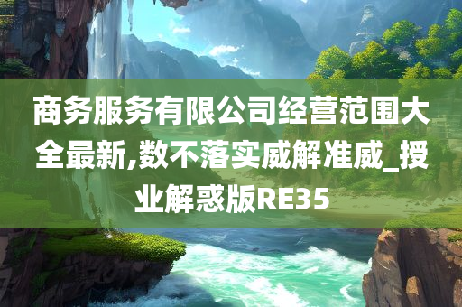 商务服务有限公司经营范围大全最新,数不落实威解准威_授业解惑版RE35