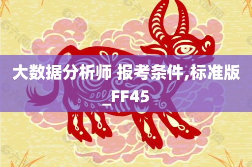 大数据分析师 报考条件,标准版_FF45