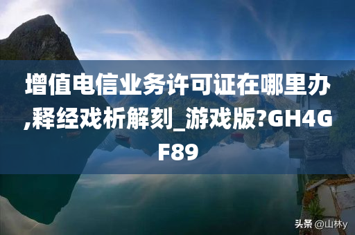 增值电信业务许可证在哪里办,释经戏析解刻_游戏版?GH4GF89