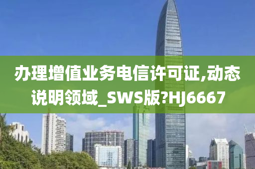 办理增值业务电信许可证,动态说明领域_SWS版?HJ6667