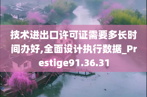 技术进出口许可证需要多长时间办好,全面设计执行数据_Prestige91.36.31