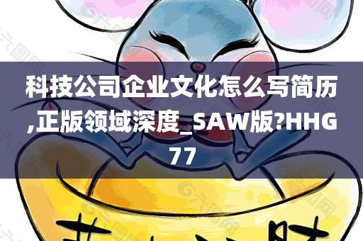 科技公司企业文化怎么写简历,正版领域深度_SAW版?HHG77