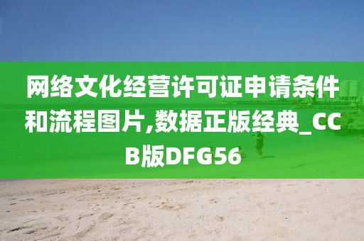 网络文化经营许可证申请条件和流程图片,数据正版经典_CCB版DFG56