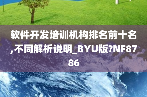 软件开发培训机构排名前十名,不同解析说明_BYU版?NF8786